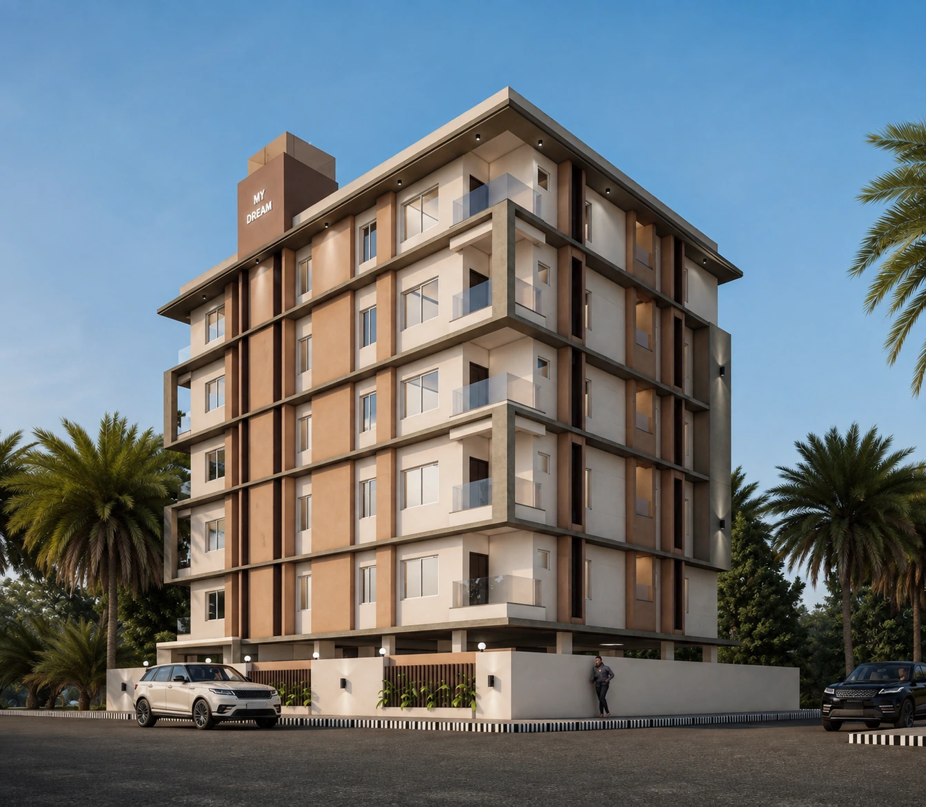 My Dream Atlantis residential apartment elevation in Ameenpur