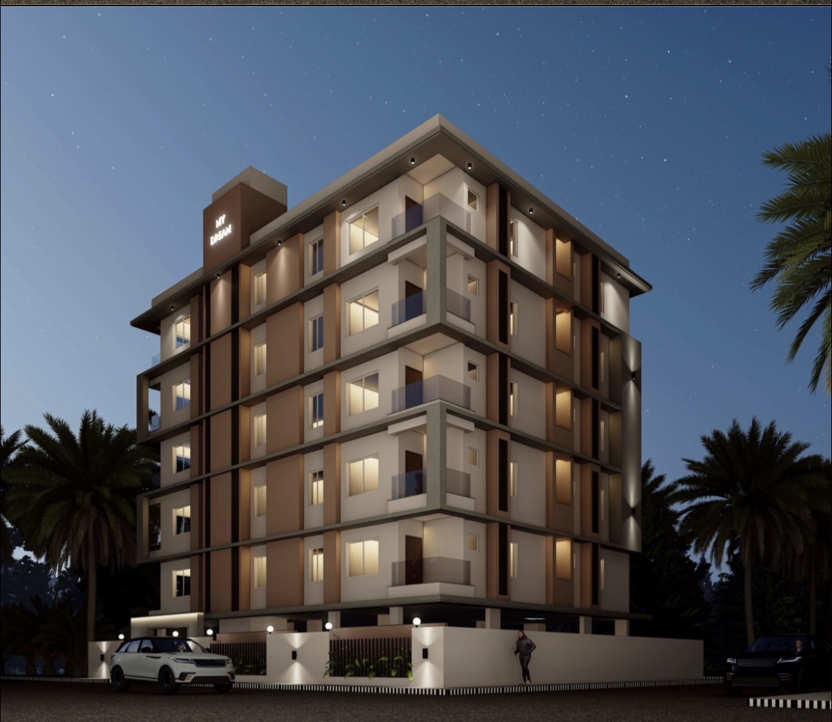 My Dream Atlantis residential apartment elevation in Ameenpur