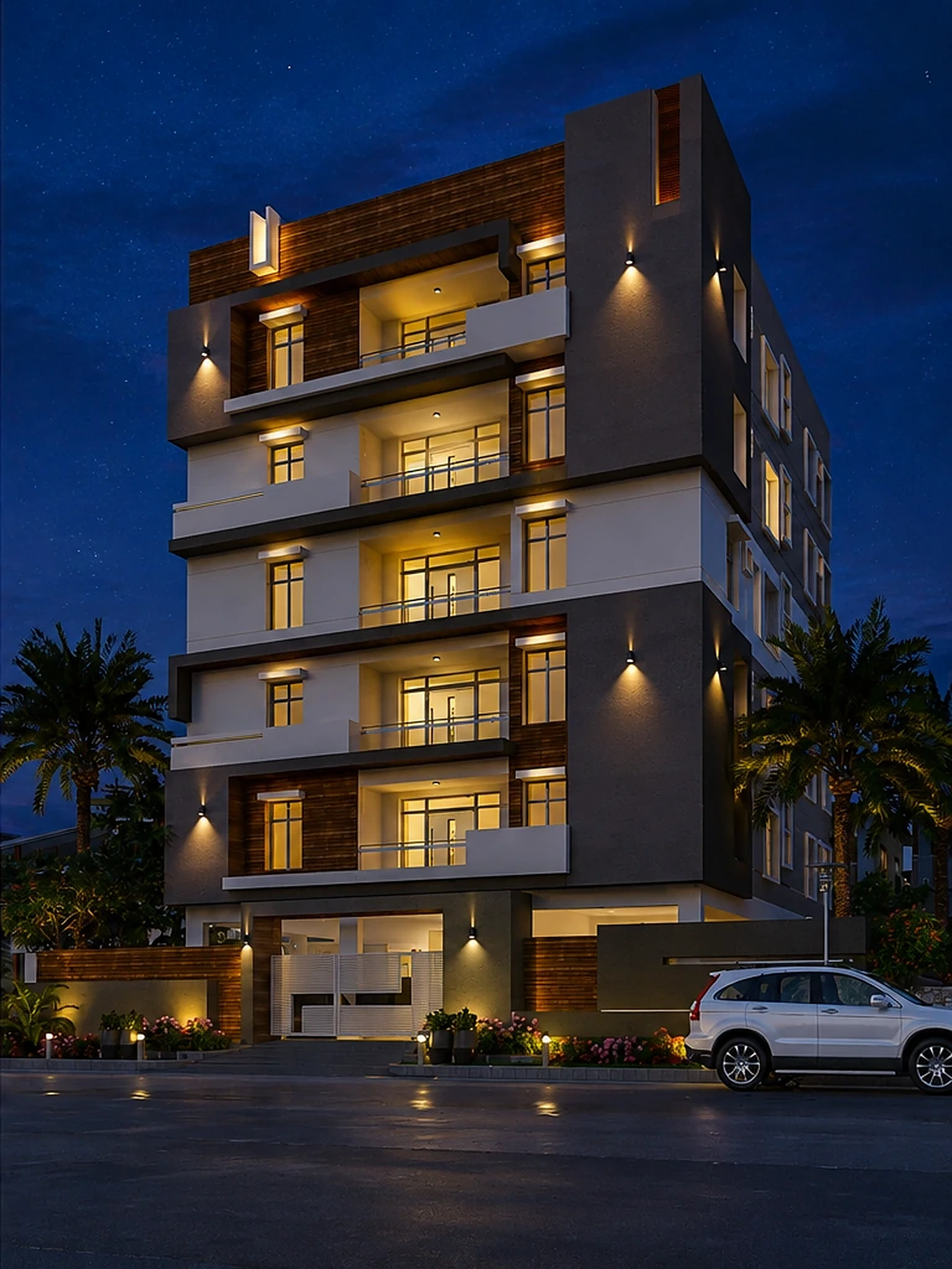 My Dream Casa residential apartment elevation in Ameenpur