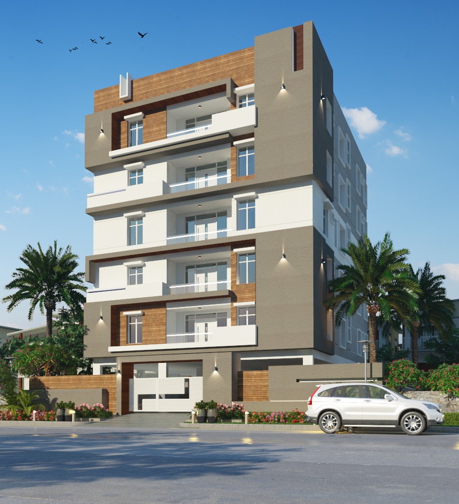 My Dream Casa residential apartment elevation in Ameenpur