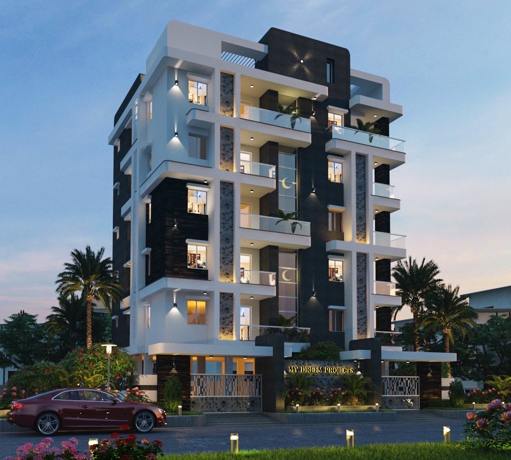 My Dream Hillock residential apartment elevation in Ameenpur