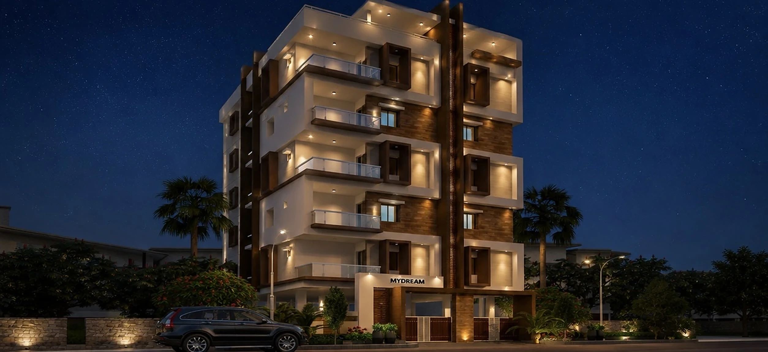 My Dream Perch residential apartment elevation in Ameenpur