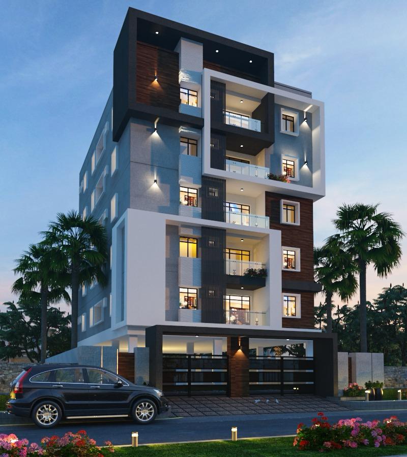My Dream Solace residential apartment elevation in Ameenpur